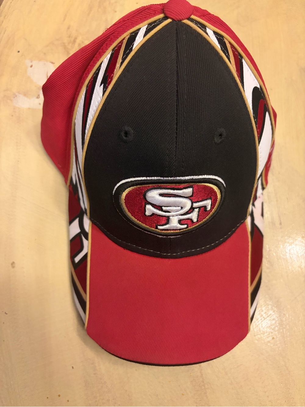 Vintage 90’s Reebok San Francisco 49ers NFL Fitted Stretch Red Black Cap Hat
